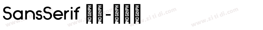 SansSerif 粗体字体转换